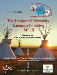 2017 Shoshone Community Language Initiative brochure cover
