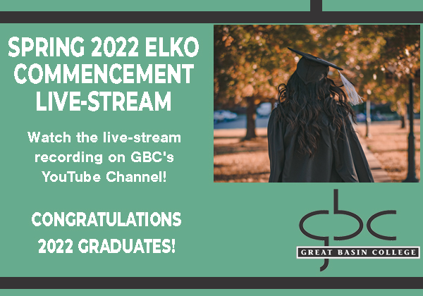 GBC Spring 2022 Commencement Live-stream graphic.