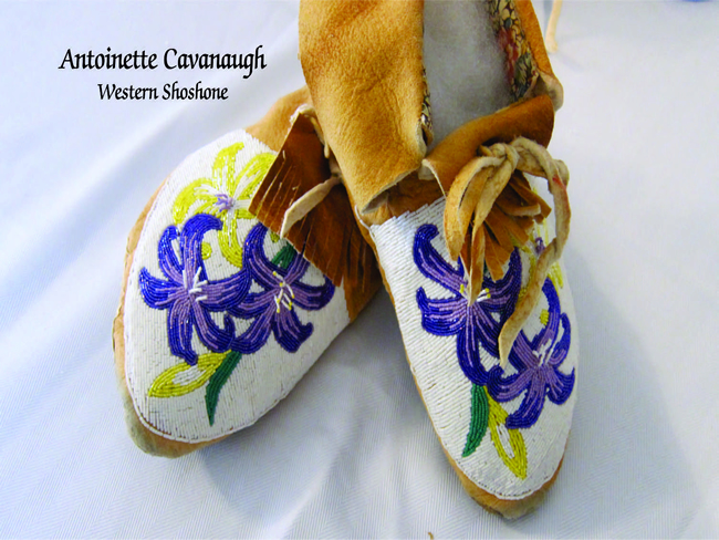 Native American moccasins graphic.
