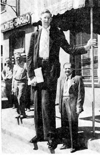 The tallest man in the world, Robert Wadlow, visited Elko.