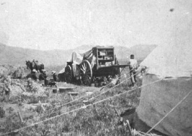 Spanish Ranch chuckwagon and mess tent.