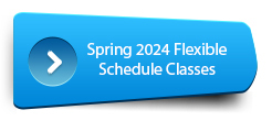 Flexible Schedule Classes blue button graphic.
