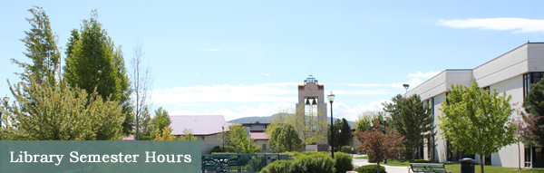 Great Basin College: Library - Library Semester Hours