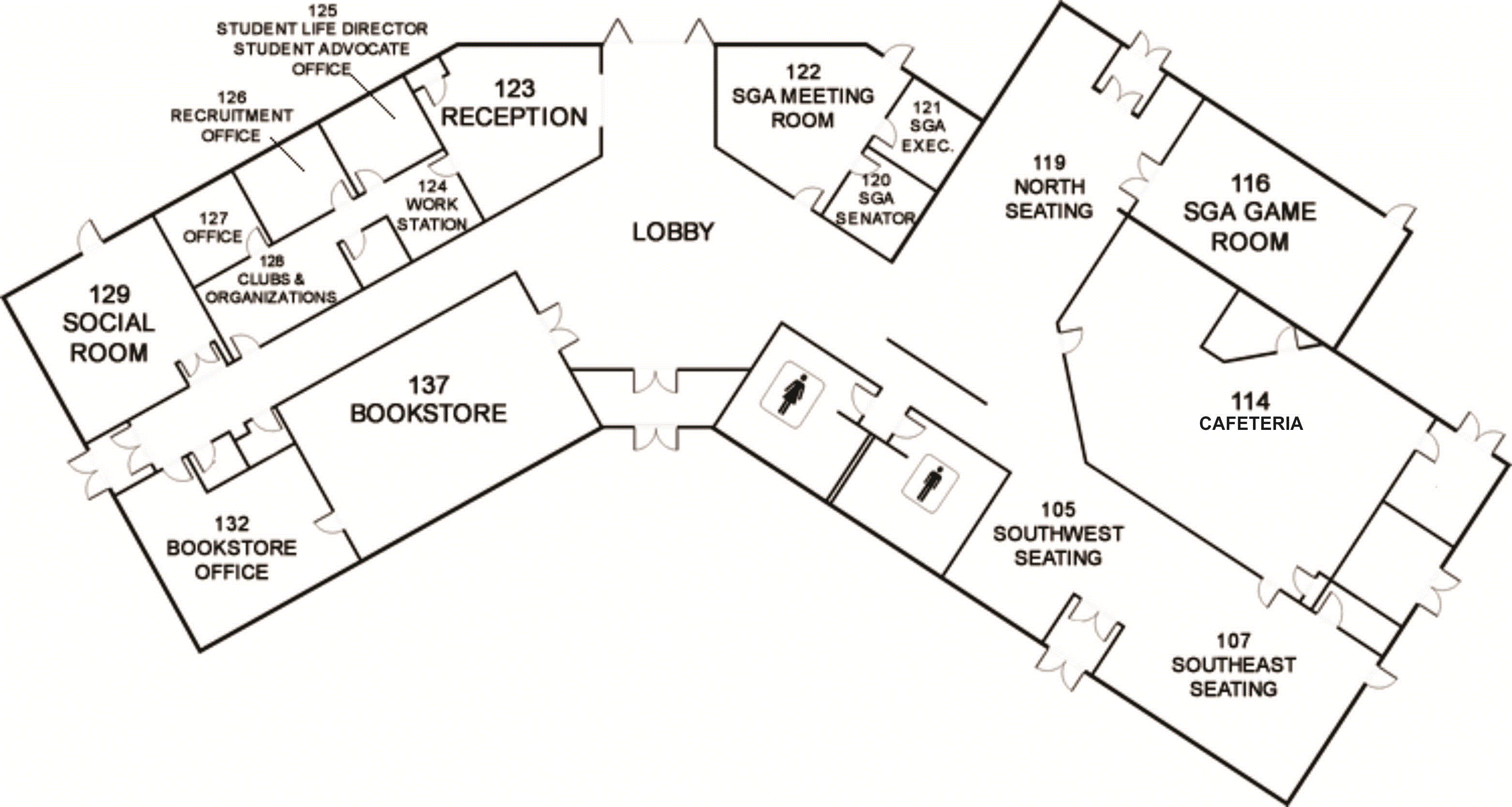 Leonard Center for Student Life Map