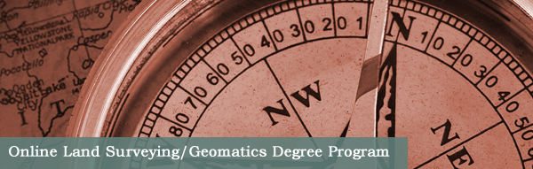 Land Survey page title graphic.