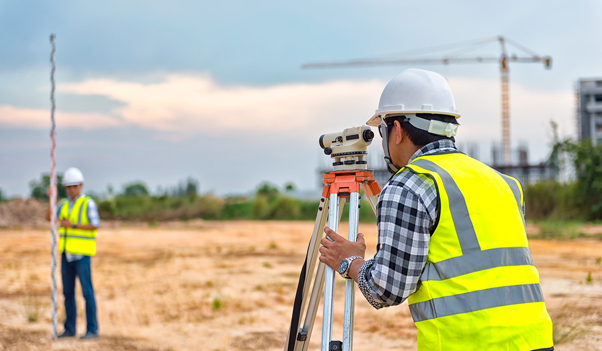 A.S., Land Survey and Geomatics students on the field Land Survey and Geomatics Students on the field