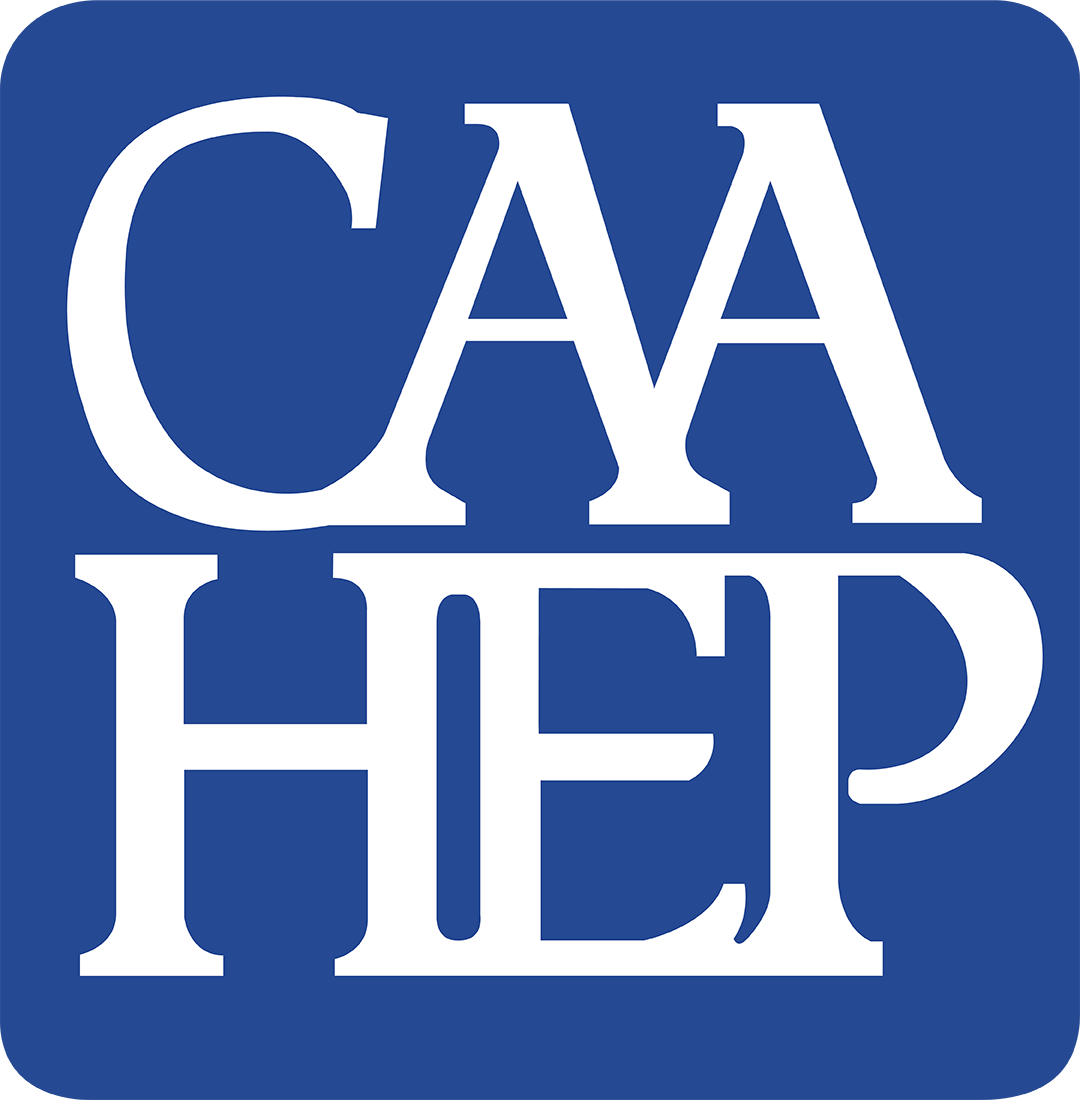 Commission on Accreditation of Allied Health Education Programs (CAAHEP) logo.