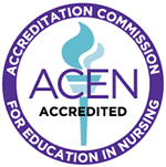 ACEN accredited. ACEN logo graphic.