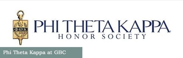 Phi Theta Kappa Home page title graphic.