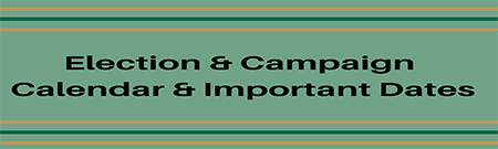 SGA Election Calendar and Important Dates graphic.